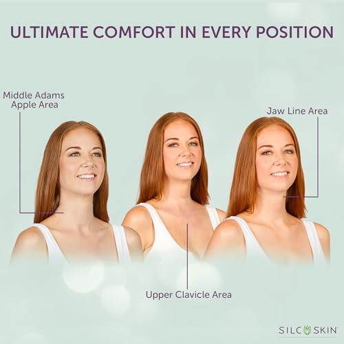 Silcskin Collette Pad Medical Grade Neck Wrinkle Patches, Reusable Silicone Neck Pads For Sleep Lines And Crepey Skin, Holiday Anti Wrinkle Beauty Gift For Her, 30 Day Supply