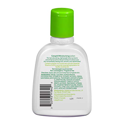 Cetaphil Moisturizing Lotion Pack of 3 - 4oz Hydrating Body Lotion for Sensitive Skin - Instant 24H Moisture