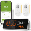 Long Range WiFi Thermometer with Waterproof Sensors & Digital Hub - 1/3 Mile Range