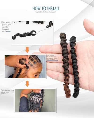 10 Inch Passion Twist Crochet Hair - Mixed Color Combo Pack 8 Packs 1B+T30