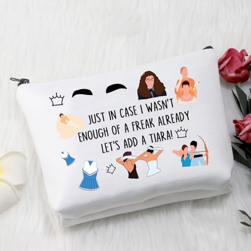 Princess Movie Diaries Makeup Bag Mia-Thermopols Gifts Princess Genovia Cosmetic Pouch Movie Fan Gifts (Diaries bag)