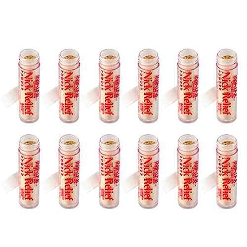 Infalab Nick Relief Styptic Powder - Hemostatic Powder for Minor Nicks (12 Pack)