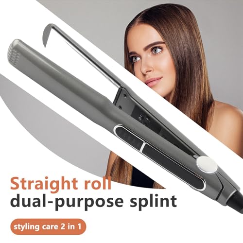 ANGGREK Ceramic Hair Straightener with Adjustable Temperature 480°F Tourmaline Alloy Plates