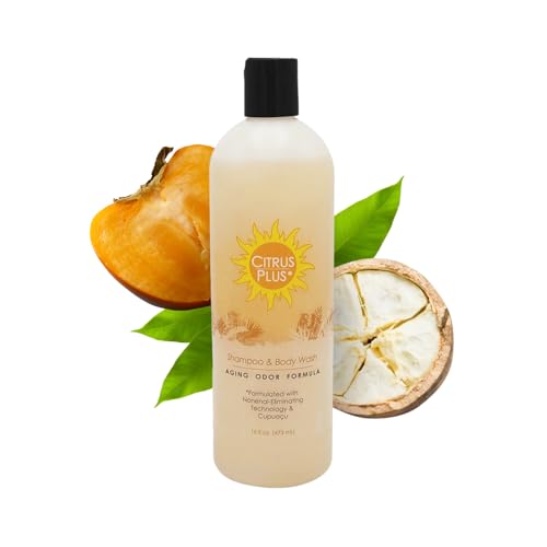Deodorizing Citrus Plus Elder Body Wash - 16 oz with Leak-Proof Cap - Nonenal & Old Person Smell Removal - Suitable for Men & Women (Variation of 16 Fl Oz Pack of 1)