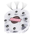 LASHVIEW 600 Premade Volume Eyelash Extensions Mixed Tray Fans C Curl Pointed Handmade Loose Fans Thin Base (10D-0.07C,8-15mm)