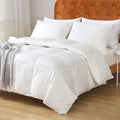 White Queen Medium Weight Down Comforter - All-Season Organic Duvet Insert