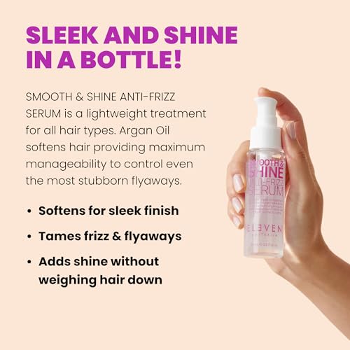 Hair Serum for Frizz Control and Shine - Lightweight Anti-Frizz Treatment 2 Fl Oz