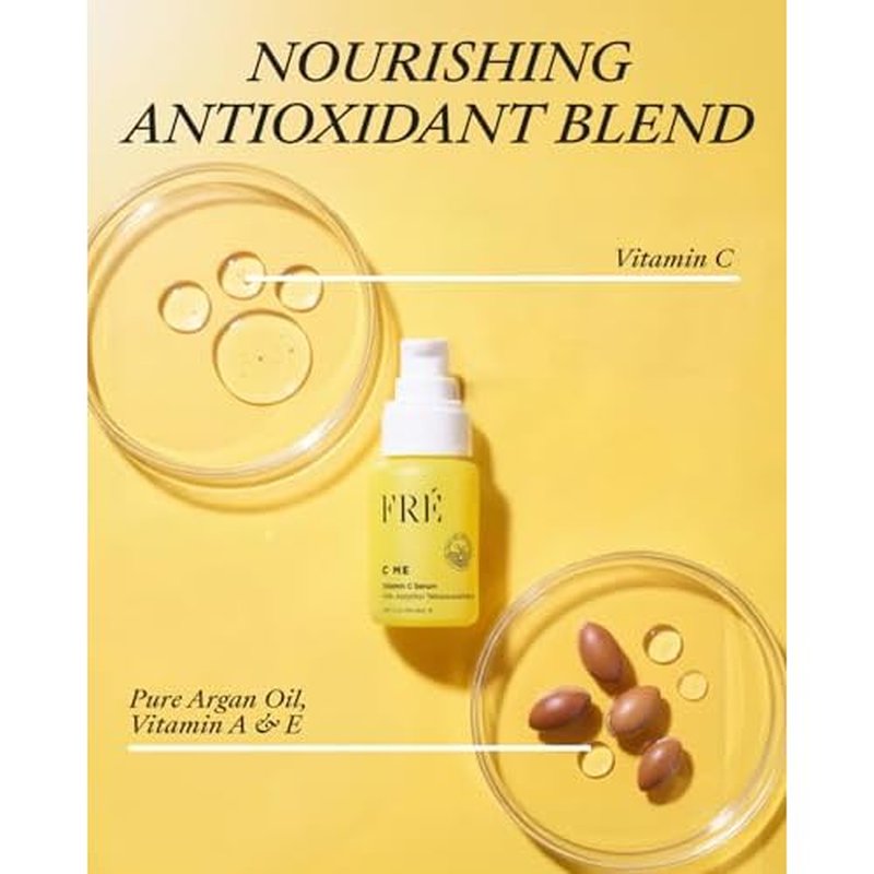 10% Vitamin C Serum for Face ? FR? Waterless Brightening Serum with Argan Oil ? 1.01 fl oz