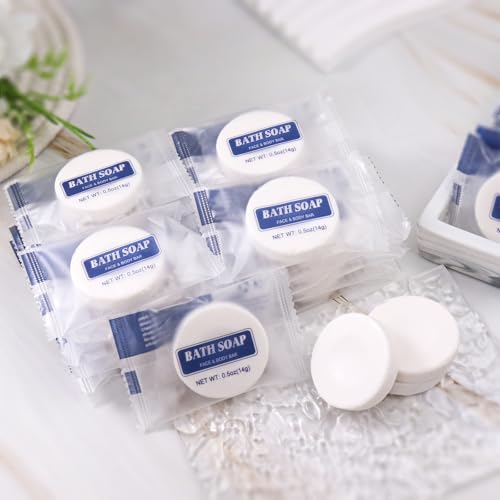 Bulk Travel Mini Bar Soap 100 Pack - 0.5oz Individually Wrapped Hotel Soaps