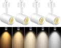 White 4-Pack LED Track Lighting Heads Dimmable Adjustable 2000K-6000K