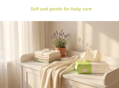 Disposable Bamboo Wipes 300 Count - Multipurpose, Soft & Strong for Baby, Makeup & Household Cleaning