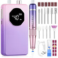 SAVILAND 2026 Nail Drill Professional: 40000RPM Electric Nail Drill 30S Fast Removal for Acrylic Nails Low Noise Electric Nail File Long-Lasting Manicure Pedicure Mobile Tech & Salon (Gradient Purple)