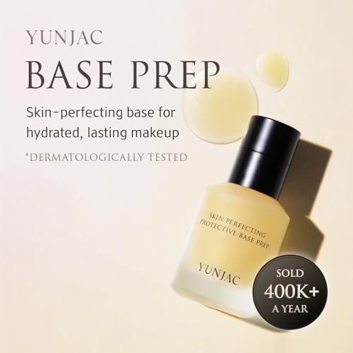 YUNJAC Skin Perfecting Base Primer 1.35oz - Hydrating & Long-Wasting Korean Makeup Primer