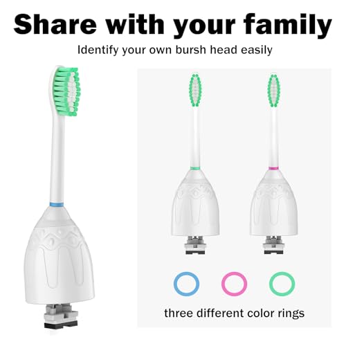 12 Pack Replacement Toothbrush Heads for Sonicare Electric Toothbrushes - Compatible with E-Series, Essence, Elite, Xtreme, and More - Blue Bristles with Protective Covers