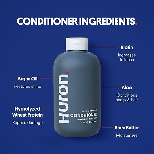 Huron Shower Kit - Citrus + Eucalyptus 3-Piece Body Wash, Shampoo & Conditioner Set