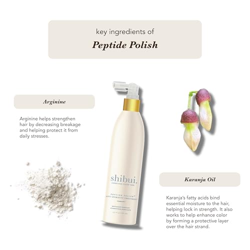 Shibui Peptide Polish Anti-Humidity Hair Treatment - Smooth & Shine Serum, 6.5 Fl Oz