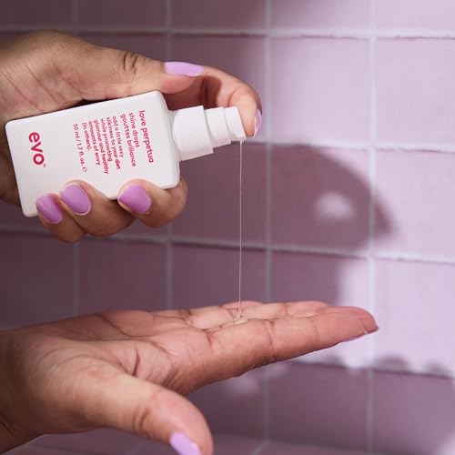 Perpetua Shine Drops for Thick Coarse Hair - Frizz Control & Humidity Protection