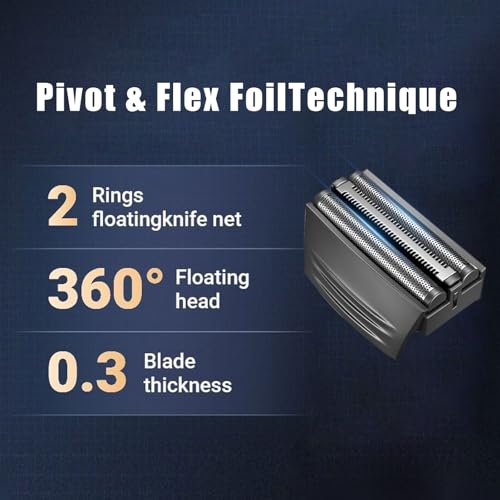 3PCS Shaver Replacment Heads Compatible with Remington SPF-300 Replacement Screen and Cutter for Foil Shavers F4900, F5800, F7800 Shavers