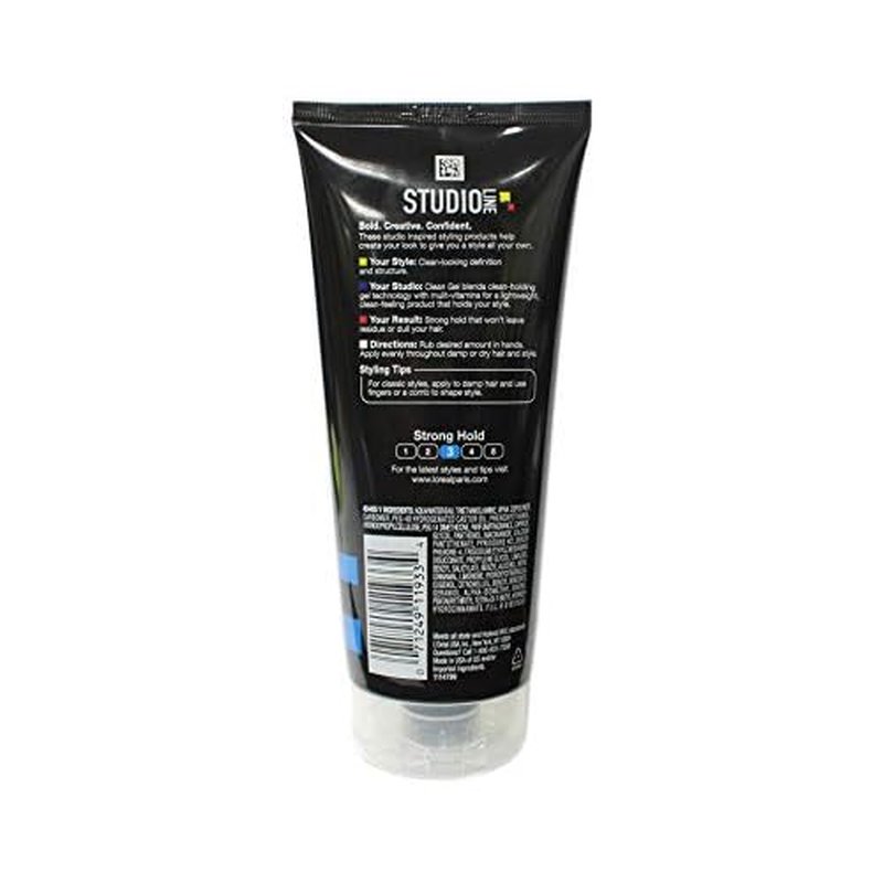 L'Oreal Paris Studio Line Clean Gel, Strong Hold, 6.8 Ounce (Pack of 2)