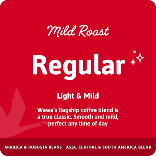 Wawa Mild Roast Coffee Pods - Unflavored, 6 Boxes (72 Pods) - Responsibly Sourced Single Serve Coffee