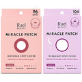 Rael Overnight and Invisible Spot Cover Bundle - Acne Pimple Patches 104+96 Count
