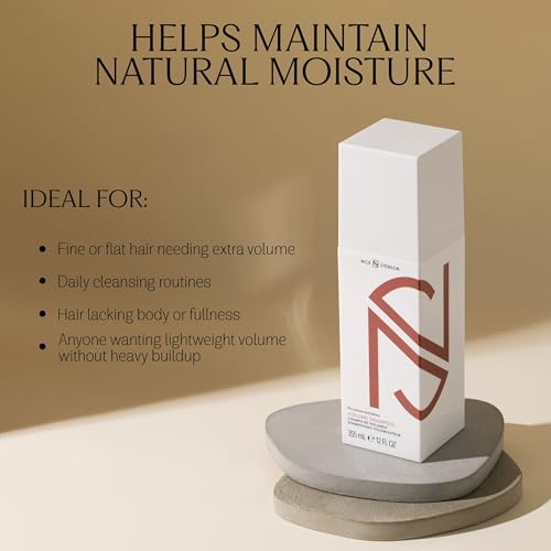 Nick Stenson Volume Shampoo 12 fl oz - Adds Fullness & Body, Vegan & Color Safe