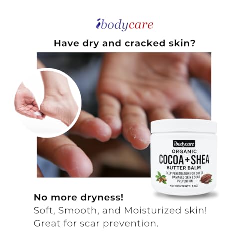 Organic Shea & Cocoa Butter Body Balm with Coconut Oil - Vari 1, 8 oz