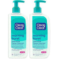 Clean & Clear Morning Burst Hydrating Facial Cleanser with BHA,Cucumber & Aloe Extracts,Refreshing Face Wash for Soft,Smooth-& Clear Skin,8 fl. oz,(Pack of 2)