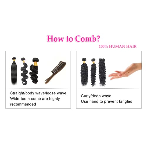 Nuailisex Light Brown Water Wave Hair Bundles 14/16/18 Inch - 300G Variation of THIS listing