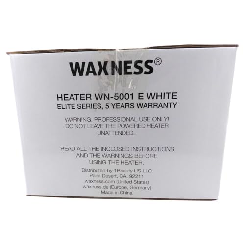 White 1 lb Wax Warmer for Salon Use - Professional Wax Heater with Silicone Liner