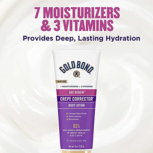 Gold Bond Ultimate Crepe Corrector 8 oz, Age Defense Smoothing Concentrate Skin Therapy Lotion (Pack of 2)
