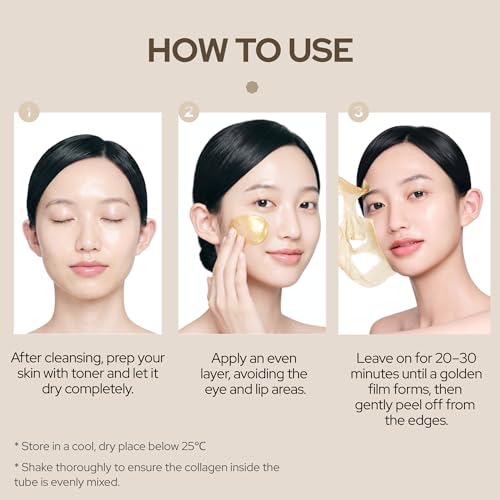 Gold 5D Wrapping Peel Off Mask for Hydration & Brightening - 65g