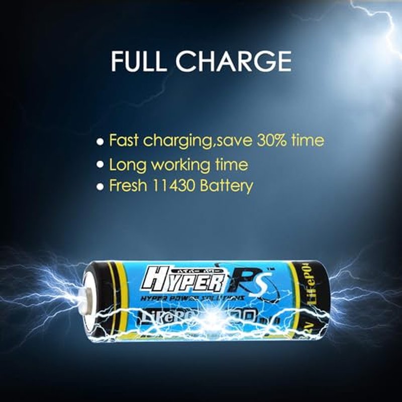 12 Pack 3.2V LiFePo4 14430 (14 x 43mm) 400mAh Rechargeable Battery for Solar Panel Light, Tooth Brush, Shaver, Flashlight