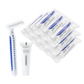 120 Pack Disposable Razors Bulk Blue - Travel & Hotel Shaving Set for Men & Women