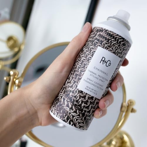 R+Co CHAINMAIL Thermal Protection Spray ? Heat Protectant for Hair, Strengthens & Smooths, All Hair Types