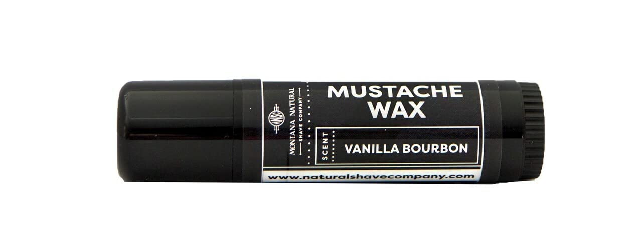 Vanilla Bourbon Mustache Wax - All-Natural Medium Hold Balm with Beeswax & Plant Oils