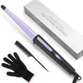 Purple Tapered Curling Wand 0.5-1 Inch for Classic Curls & Natural Waves