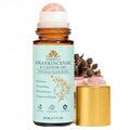 Organic Castor Oil & Frankincense Roll-On with Rose Quartz Eye Roller 1.7 Fl Oz
