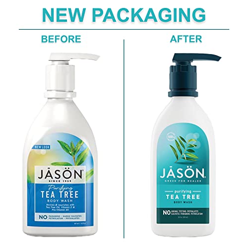 JASON Tea Tree Purifying Body Wash 30 Fl Oz Pack of 2 - Gentle, Cruelty-Free