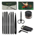 Eyebrow Brush Set ? Premium Make-up Brush Kit ? 10pcs Eyebrow Brush Makeup - Professional Make-up Brush Set - Eyebrow Makeup Gel - Eyebrow Lamination Soap