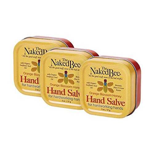 The Naked Bee Restoration Foot Balm 2oz Orange Blossom Honey + Orange Blossom Honey Halve Salve 2oz