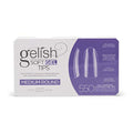Gelish Soft Gel Tips - Medium Round, 550 Count Professional Press On Nails Extension for Strong, Long-Lasting Manicures