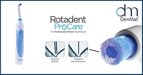 Rotadent ProCare Hollow-Tip Toothbrush Head - White, Fits ProCare Model