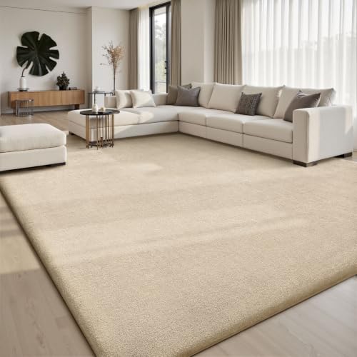Sour Lemon Beige 6' x 9' Area Rug for Living Room & Bedroom - Soft Non-Slip Carpet