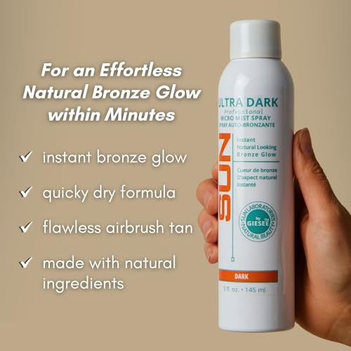 Ultra Dark Self Tanning Spray for Face & Body - Instant Sunless Tan Solution