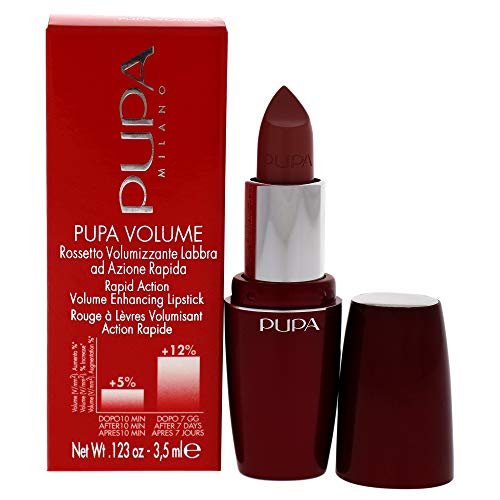 Pupa Milano Volume Enhancing Lipstick - Bright And Defined Lips - Smooth, Super Creamy And Comfortable Texture - Combats Flaking And Discomfort - Rapid Action - 104 Powder Rose - 0.123 Oz