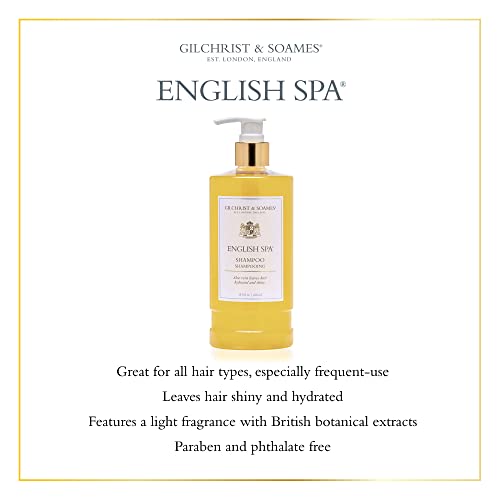 Gilchrist & Soames English Spa Shampoo 15.5oz All Hair Types Paraben-Free