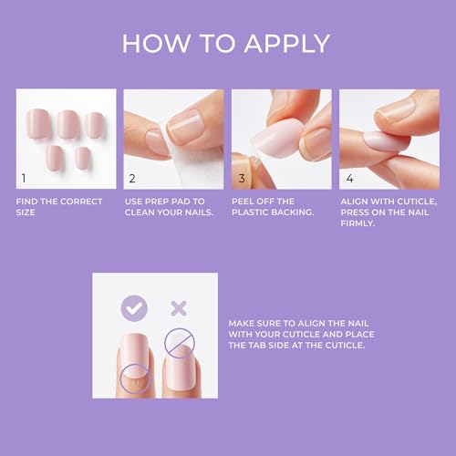 KISS imPRESS Color Press-On Manicure, Gel Nail Kit, PureFit Technology, Short Length, ¡°Mint To Be¡±, Polish-Free Solid Color Mani, Includes Prep Pad, Mini File, Cuticle Stick, and 30 Fake Nails
