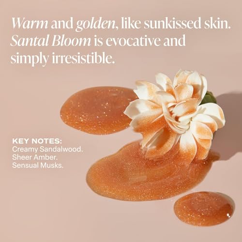 Saltair 2-Pack Body Wash and Shimmering Body Oil Set ? Moisturizing Cleanser and Dry Oil Moisturizer with Light-Reflecting Pearl Pigments. After-Shower Skincare Glow ? Santal Bloom Scent
