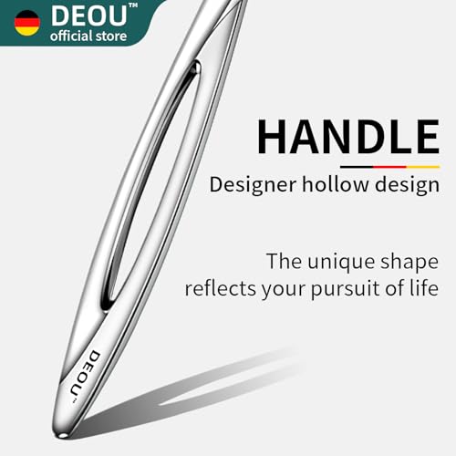 DEOU Stainless Steel Cuticle Pusher & Dead Skin Remover for Nail Care